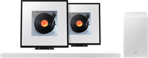 Samsung HW-S701D Wit +  Music Frame HW-LS60D (2-pack)