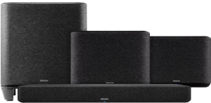 Denon Home Soundbar 550 +  Home 250 Duopack Zwart +  Home Subwoofer