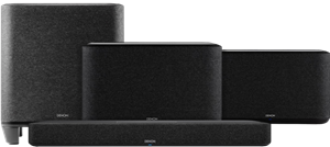 Denon Home Soundbar 550 +  Home 350 Duopack Zwart +  Home Subwoofer