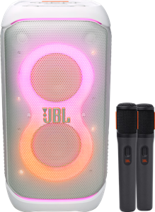 JBL Partybox 320 Wit + Draadloze microfoonset