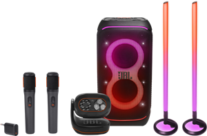 JBL Partybox Stage 320 Zwart Karaoke pakket Klein