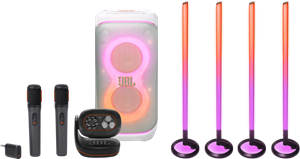 JBL Partybox Stage 320 Wit Karaoke pakket Middel