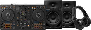 Pioneer DJ DDJ-FLX4 +  DJ HDJ-X7 Zwart +  DJ DM-40D-BT Zwart