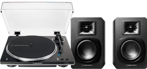 Audio-Technica Audio Technica AT-LP70xBT Zwart +  ATH-SP3X Zw
