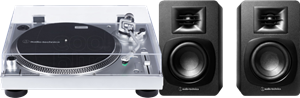 Audio-Technica Audio Technica AT-LP120XUSBHC +  ATH-SP3X Zwart