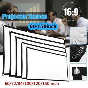 Weihexin Draagbaar opvouwbaar projectorscherm HD Home Theater Outdoor Camping 3D-film 60 inch wit