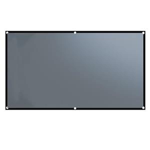 Cucu04 1080p eenvoudig draagbaar metalen anti-lichtprojectorscherm 16:9 Hd opvouwbare thuisfilmprojectie 60 inches (133x75CM)