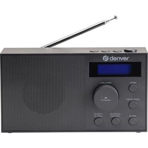 Denver DAB-51B - Compact DAB+/FM Radio with Dual Alarm (Black) - DAB/DAB+/FM - Black