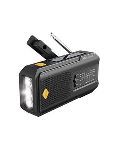 Sandberg Survivor Radio All-in-1 2000 - AM/FM - Mono - Black