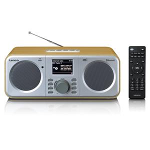 Lenco DIR-141WD radio - Wood/Silver - DAB+/FM - Stereo - Silver