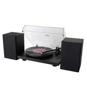 Fiftiesstore Soundmaster Elite Line PL711SW Platenspeler met Speakers - Zwart