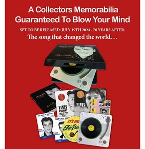 Fiftiesstore Elvis Presley That's All Right Boek + Platenspeler Mock Up + 2x Vinyl + 7 Box Set