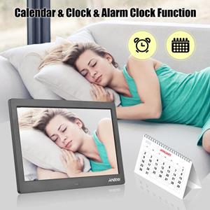 Honor Electronics Andoer 10 inch breed LCD-scherm digitaal fotokader 1024 * 600 elektronische foto met hoge resolutie US Plug zwart