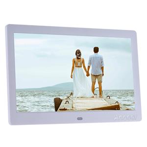 Andoer 10 inch breed LCD-scherm digitaal fotokader 1024 * 600 elektronische foto met hoge resolutie UK Plug wit