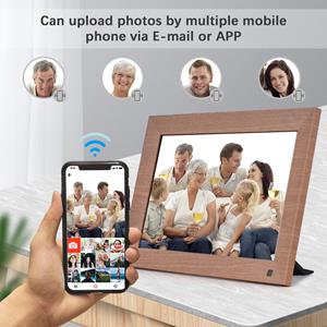 Andoer 10 Inch WiFi Digitale Fotolijst Slimme Digitale Fotolijst Wandmontage 1280*800 IPS AU Plug