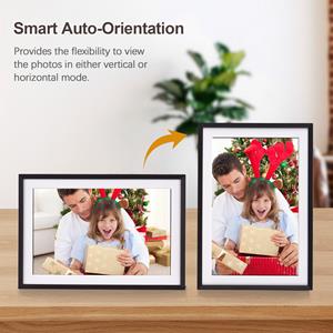 Honor Electronics Andoer 15,6-inch WiFi digitale fotolijst Cloud digitale fotolijst 1920*1080 TFT-scherm Touch UK Plug zwart