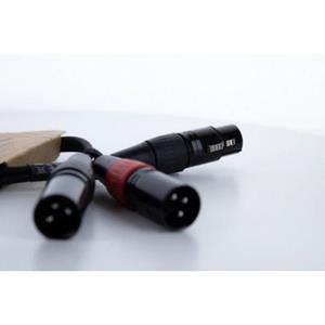 Cordial EY 0,3 FMM XLR Y-adapter [1x XLR-bus 3-polig - 2x XLR-stekker 3-polig] 0.30 m Zwart
