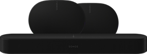 Sonos Beam Gen2 Zwart + 2x Era 300 Zwart