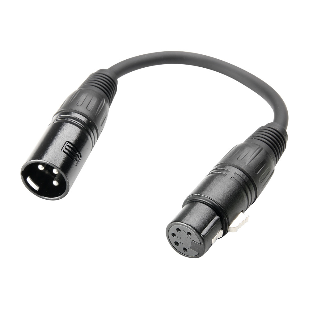 K5DHM0020 DMX 3p naar 5p met Neutrik-pluggen