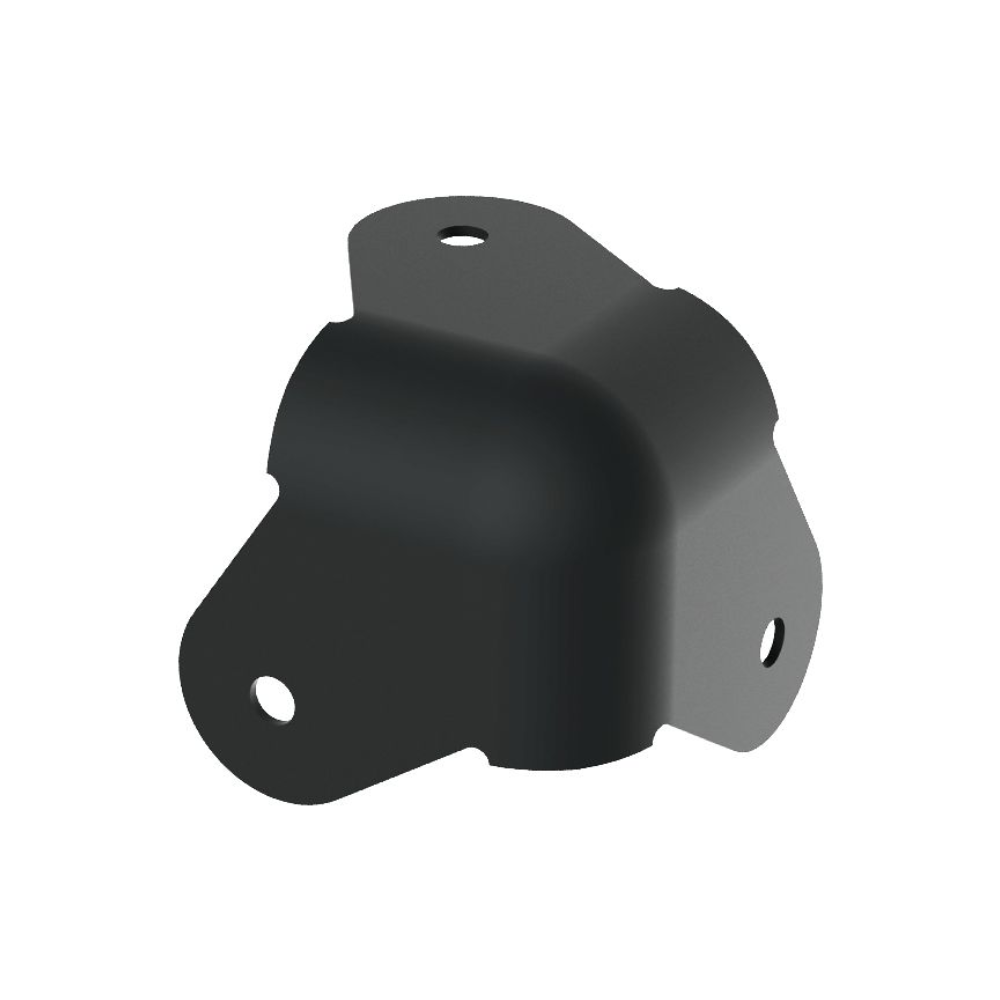 Penn Elcom C1823K Bolhoek 12 mm radius zwart