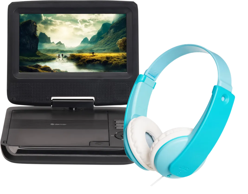 Denver MT 792 + JVC HA-KD7 Blauw
