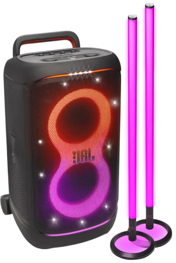 JBL Partybox 520 + 2x Partylight Stick
