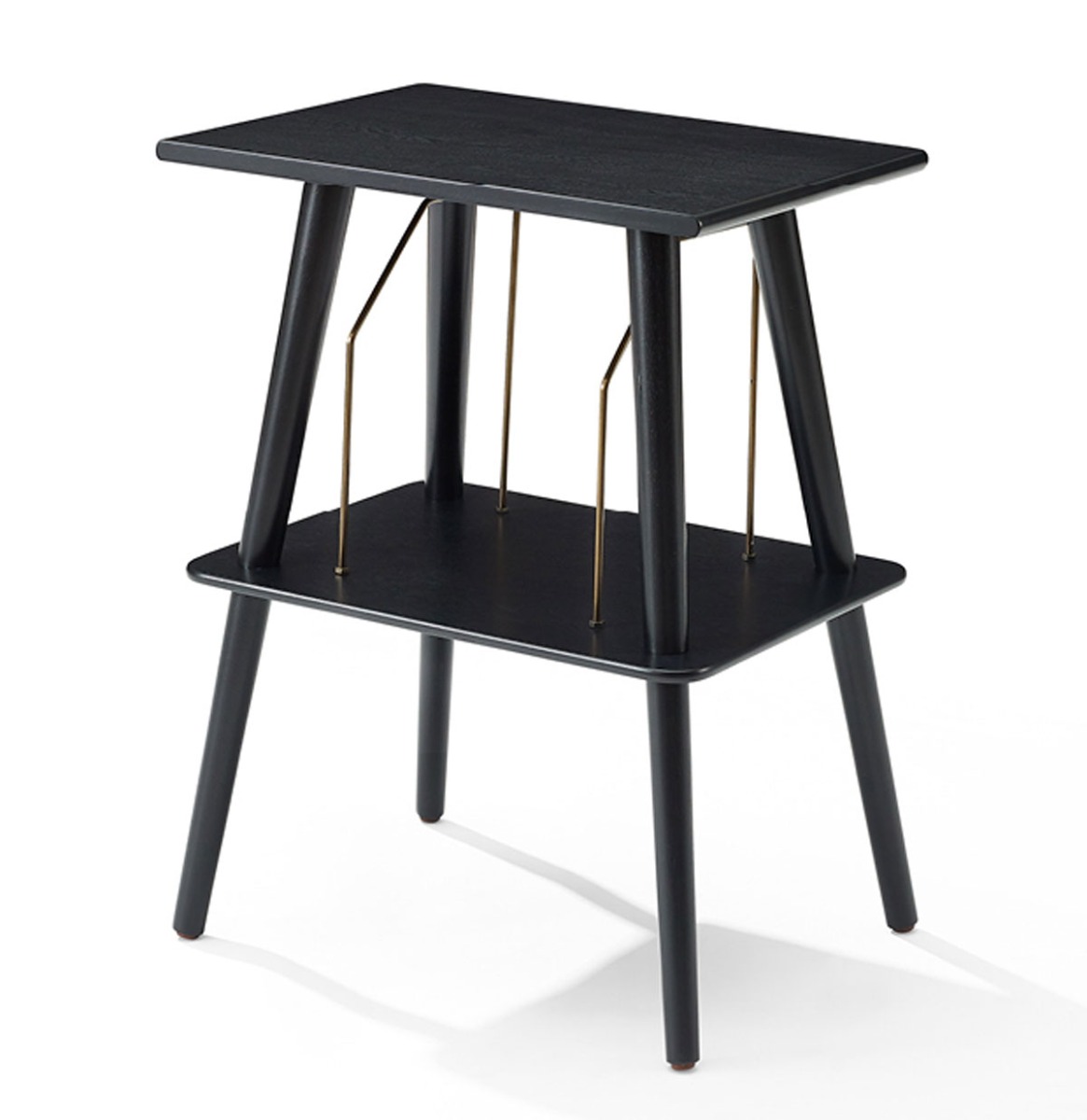 Fiftiesstore Crosley Manchester Platenspeler Meubel Met Platen Opslagruimte - Zwart