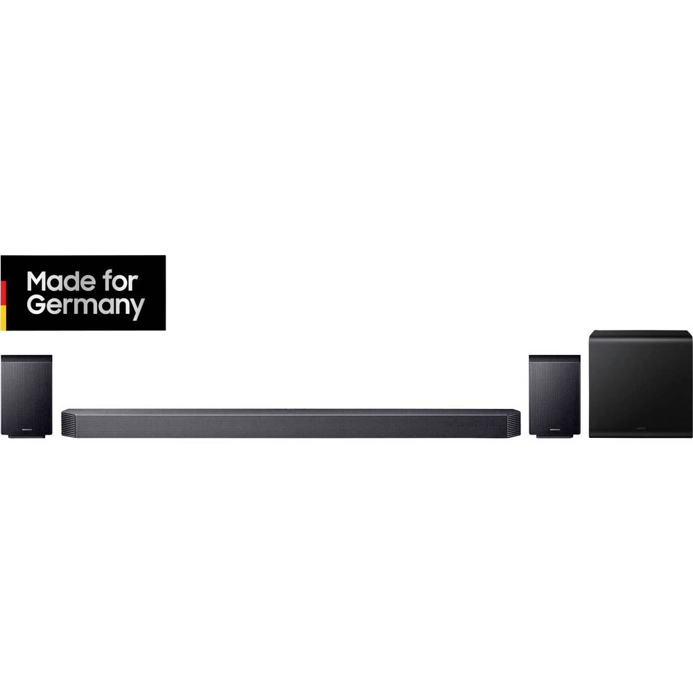 Samsung Q-Serie HW-Q935GF 9.1.4-Kanal Soundbar Zwart Bluetooth, Dolby Atmos, Incl. draadloze subwoofer, Wandbevestiging, WiFi