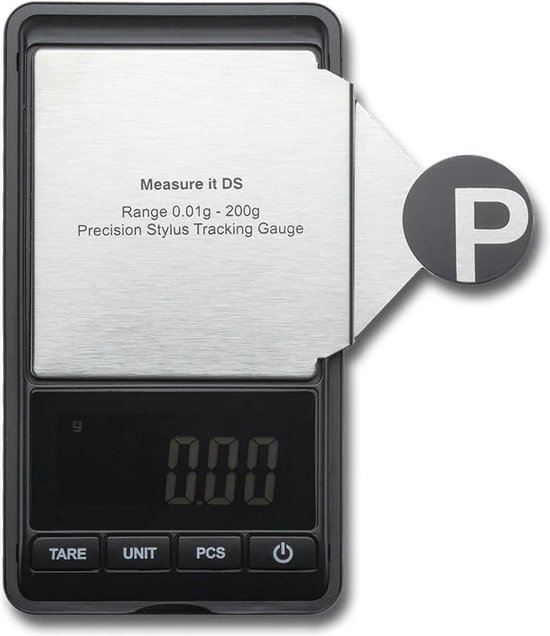 Pro-Ject Measure it DS – Naalddrukmeter – Naalddrukweger – Voor elke platenspeler - Zwart (per stuk