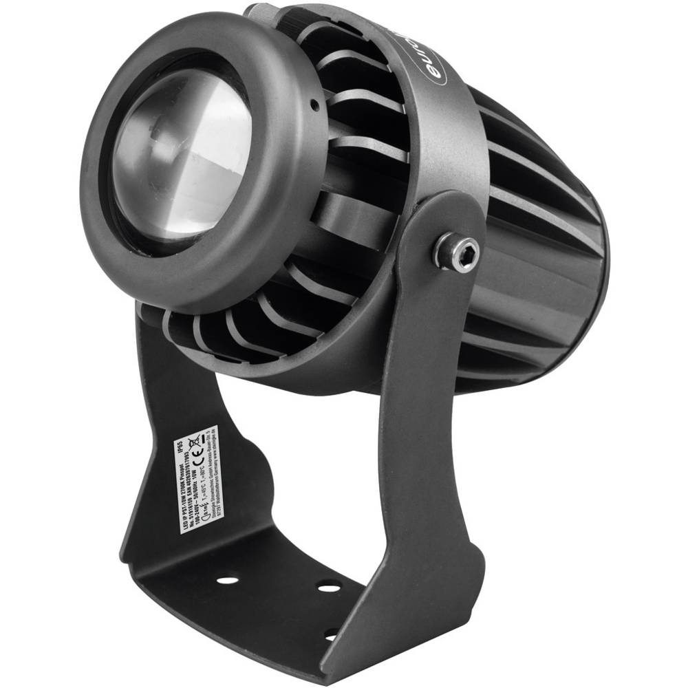 Eurolite PST-10W 2700K LED-pinspot Aantal LEDs: 1 10 W Grijs