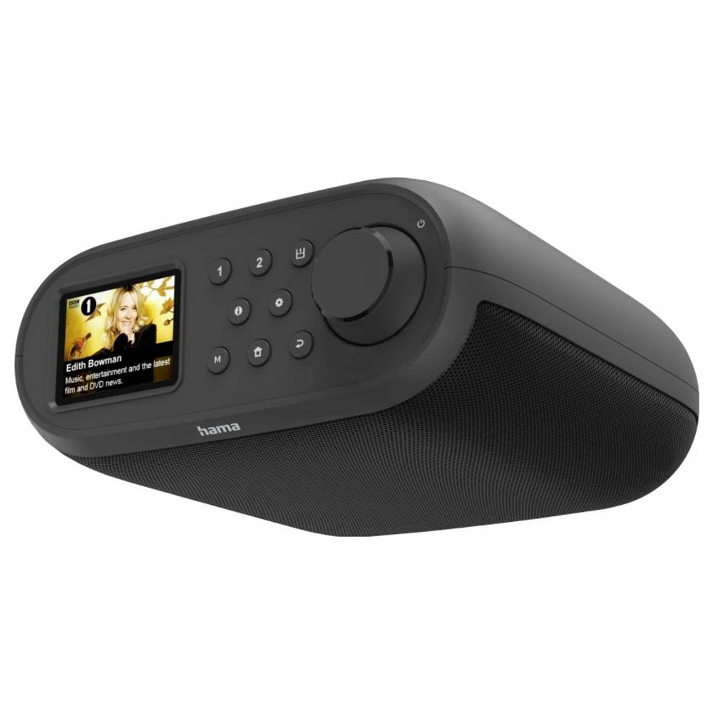 Hama Digitalradio DIR400, DAB+/Internetradio/ Bluetooth RX/App, Schwarz Internetradio HiFi-tuner Zwart