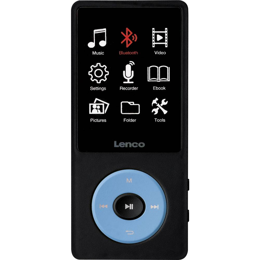 Xemio-860BU - MP3/MP4-Spieler mit Bluetooth und 8 GB internem Speicher - Blau Discman