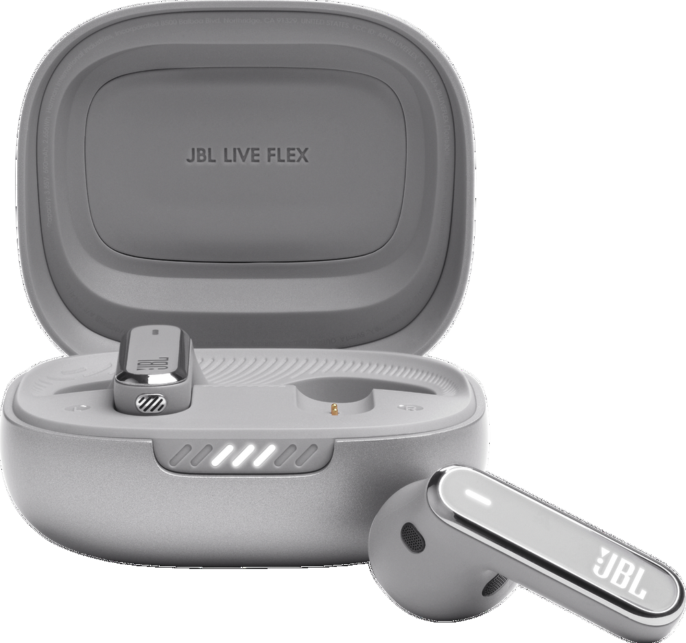 JBL Live Flex Zilver | Draadloze oortjes | 6925281960840