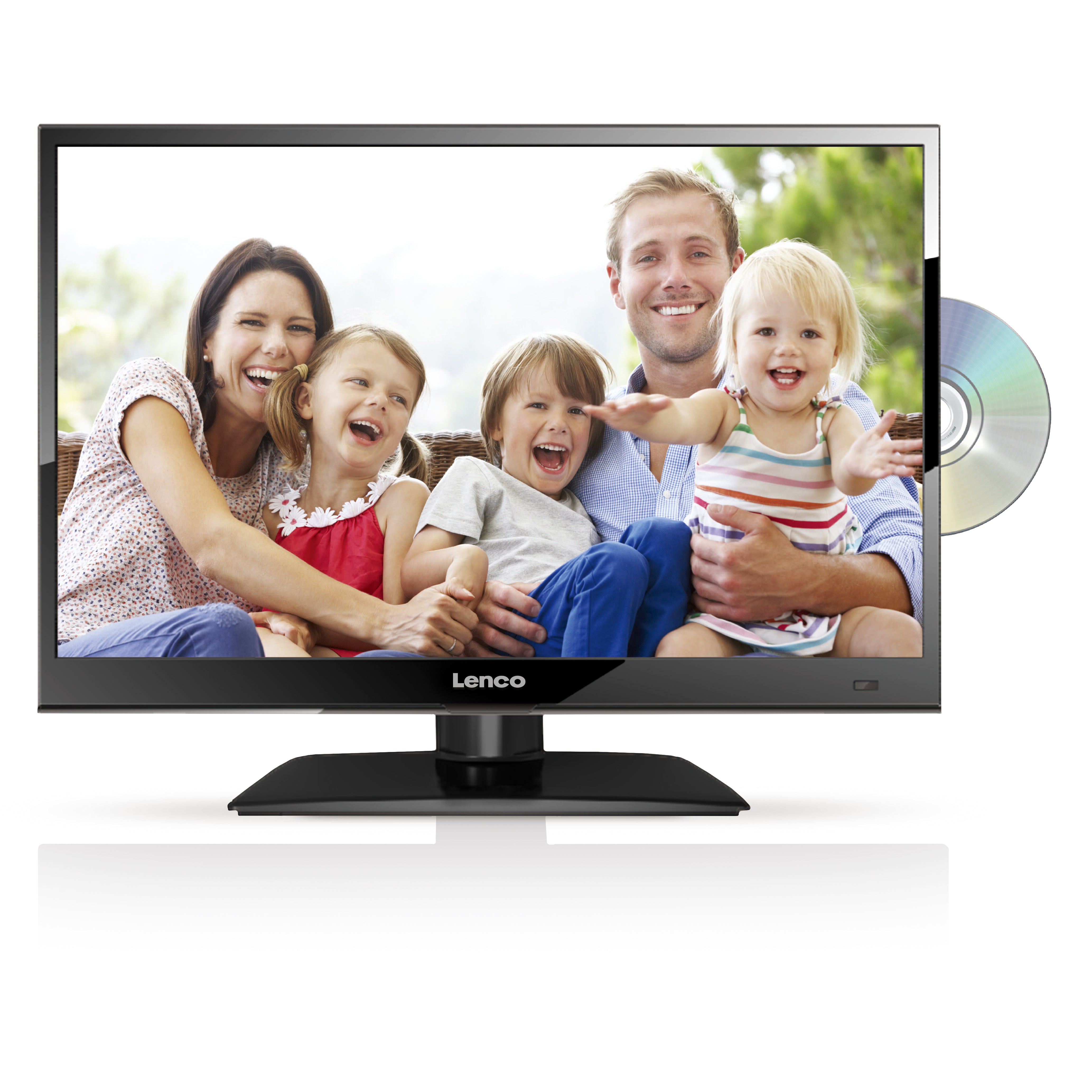 Lenco DVL-1662BK - HD LED TV 16 DVB-T/T2/S2/C Ingebouwde DVD speler - Zwart