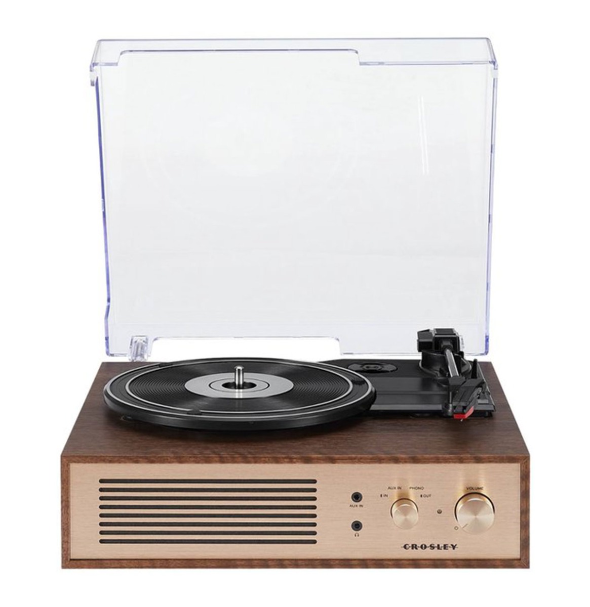 Fiftiesstore Crosley Miles Platenspeler - Walnoot