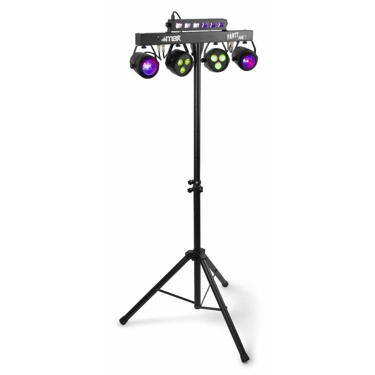 Retourdeal -  PartyBar10 Set 2x Jelly Moon, 2xPAR and UV/Strobe