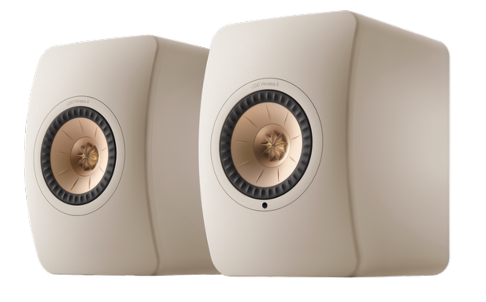 KEF LS50 Wireless 2 Boekenplank speaker - Sand Shell (per paar)