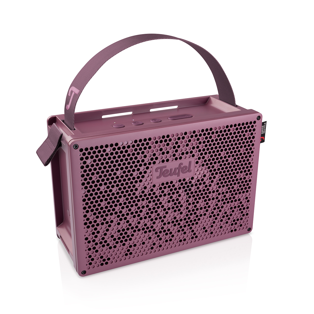 Teufel MYND 50% gerecycled kunststof waterdicht Bluetooth draagbare luidspreker Wild Berry