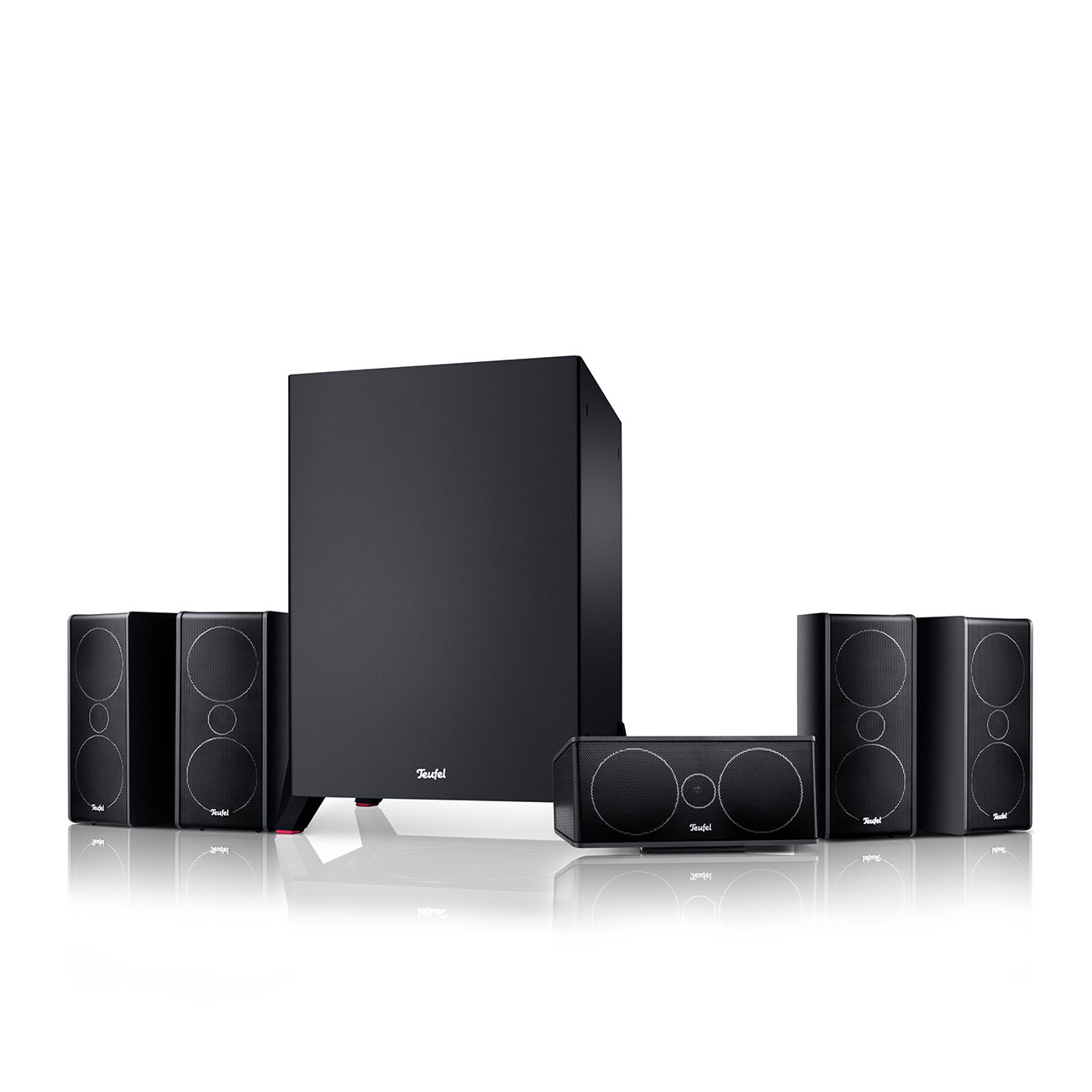 Consono 35 Mk3 5.1 set Home cinema-set Met satellietluidsprekers Incl. subwoofer Zwart