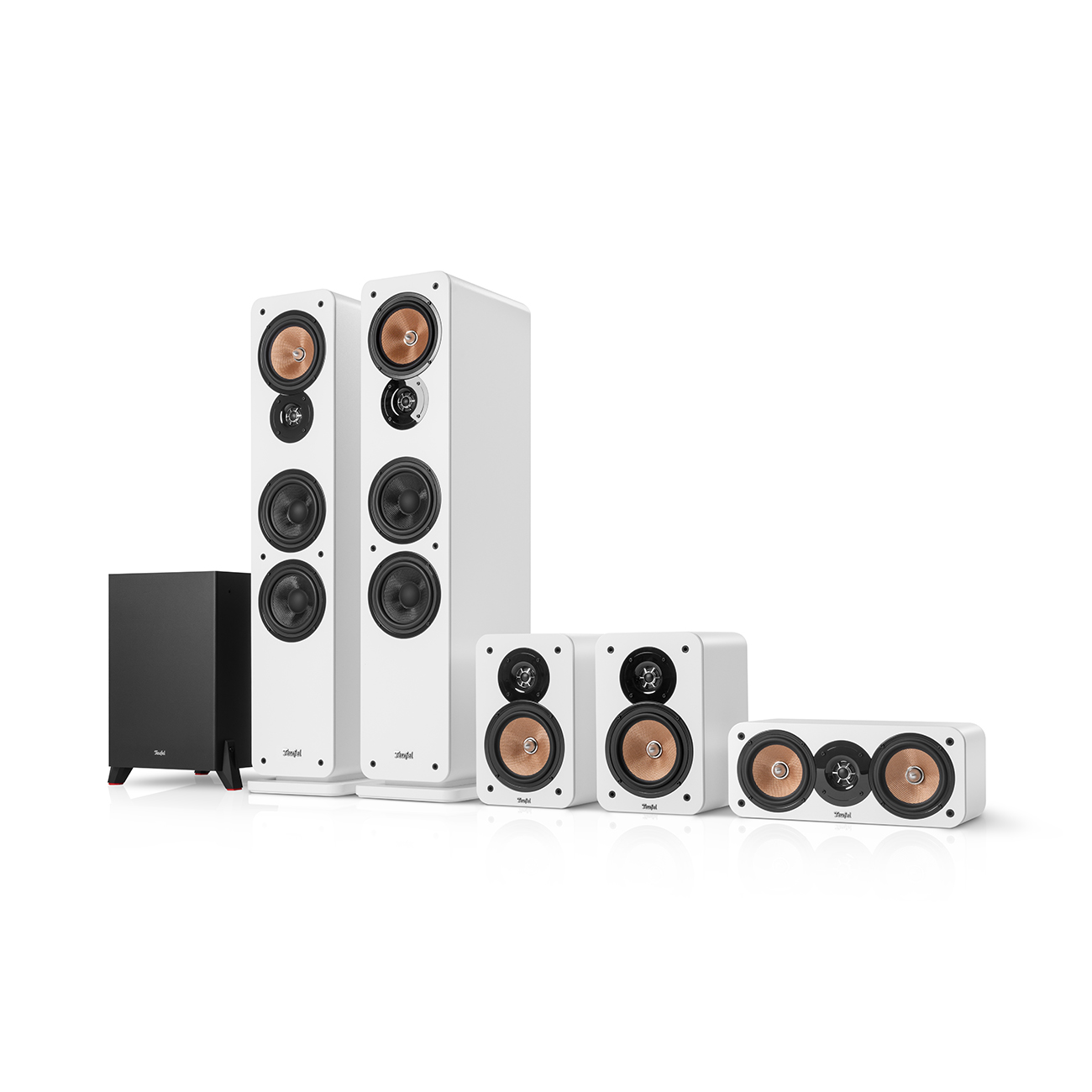 Teufel ULTIMA 40 Surround 5.1-Set Wit/zwart