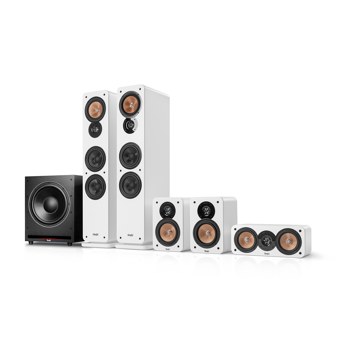 Teufel ULTIMA 40 Surround Power Edition 5.1-Set Wit