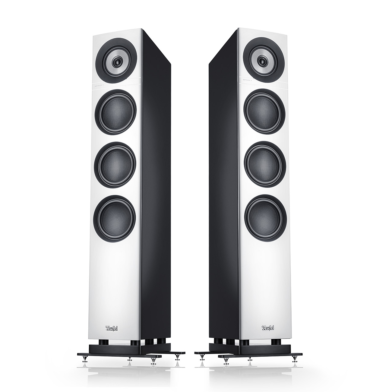 Teufel Definion 3 3-kanaals technologie High-end stereo luidsprekers Nauwkeurige bas Wit/Zwart