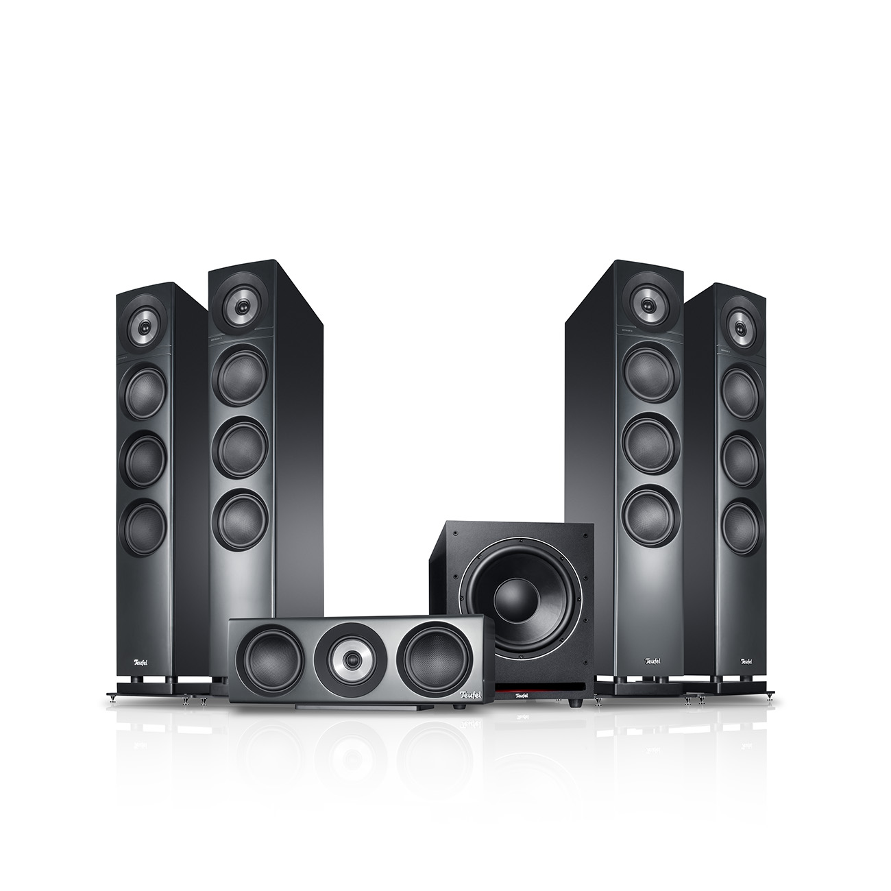 Teufel DEFINION 3 Surround Power Edition 5.1-Set Antraciet