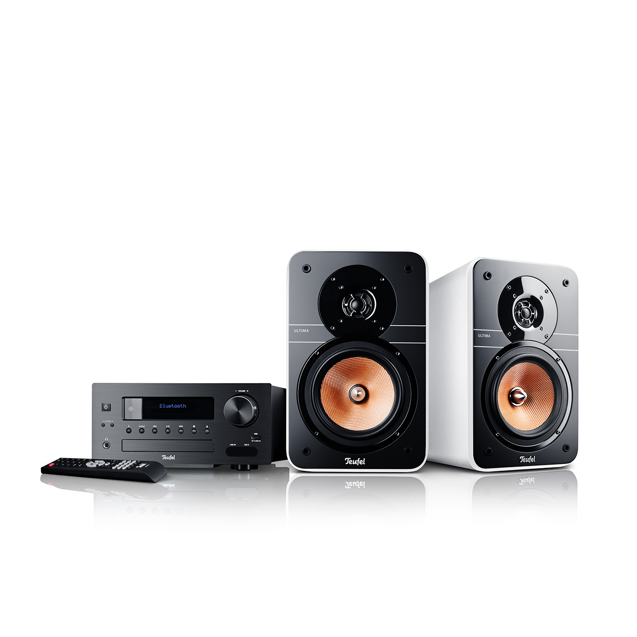 Teufel Ultima 20 Combo Stereo-installatie met CD-MP3-speler DAB+ & Bluetooth Wit