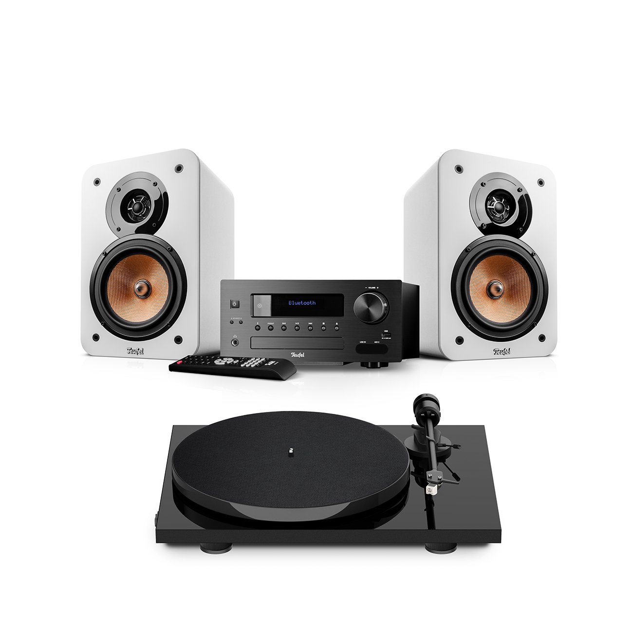 Teufel ULTIMA 20 KOMBO 2 + Pro-Ject E1 BT Wit