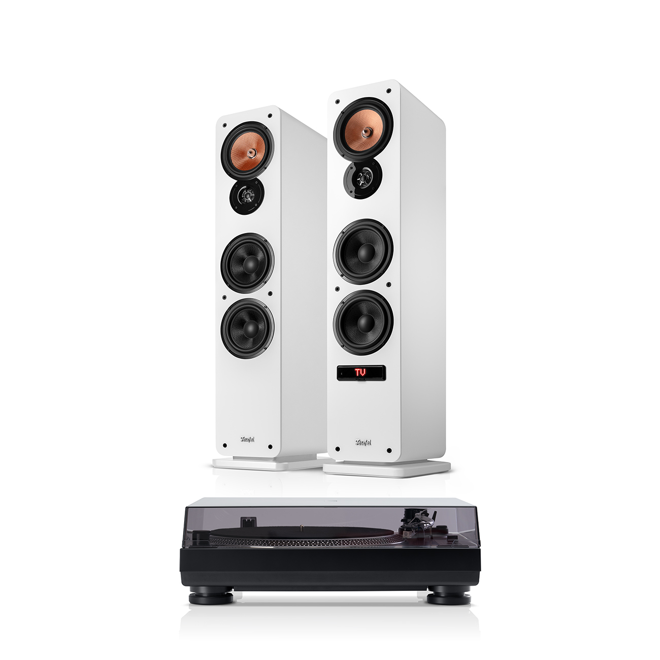 Teufel ULTIMA 40 ACTIVE 3 + DUAL DT 250 Wit/zwart