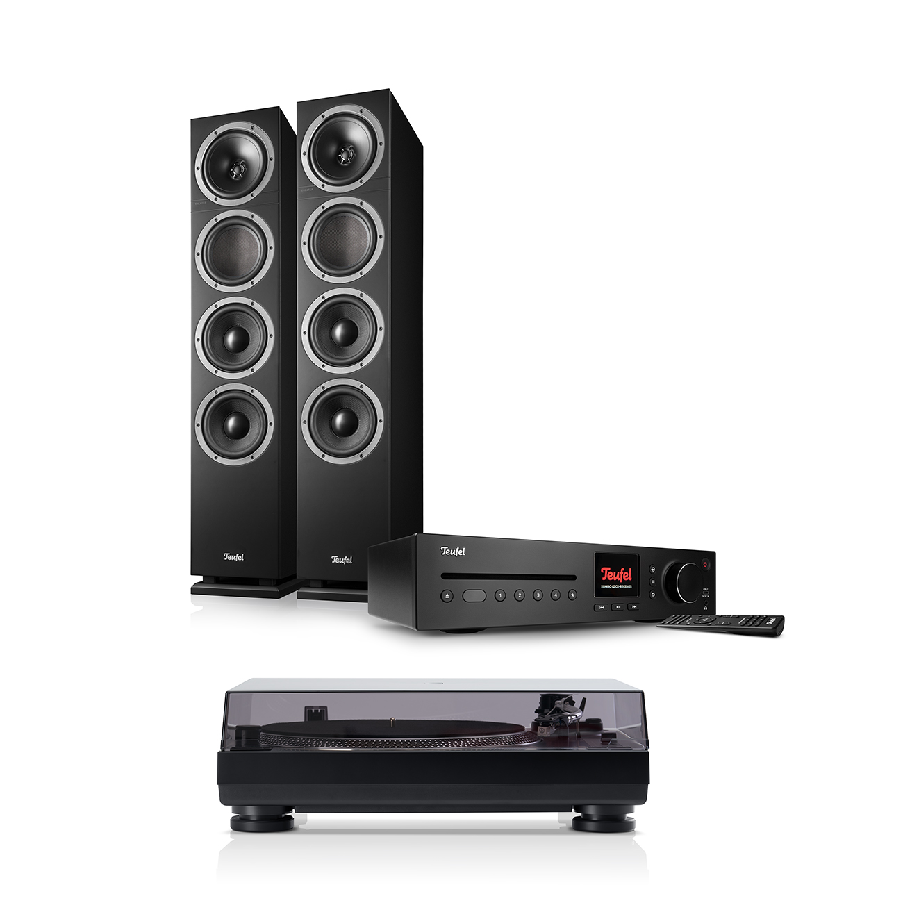 Teufel THEATER 500 KOMBO 2 VINYL 250 Zwart