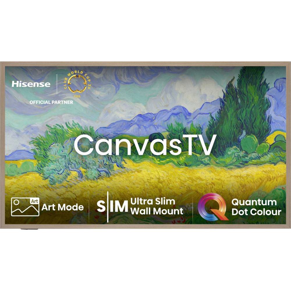 Hisense 55S7NQ Frame QLED-TV 139 cm 55 inch Energielabel F (A - G) Zwart