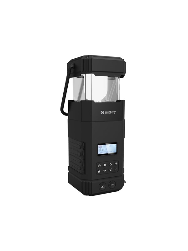 Sandberg Survivor Lantern All-in1 10000 - DAB/FM - Stereo - Black