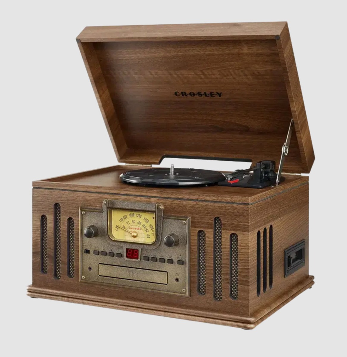 Fiftiesstore Crosley Musician 8-in-1 Entertainment System - Walnoot